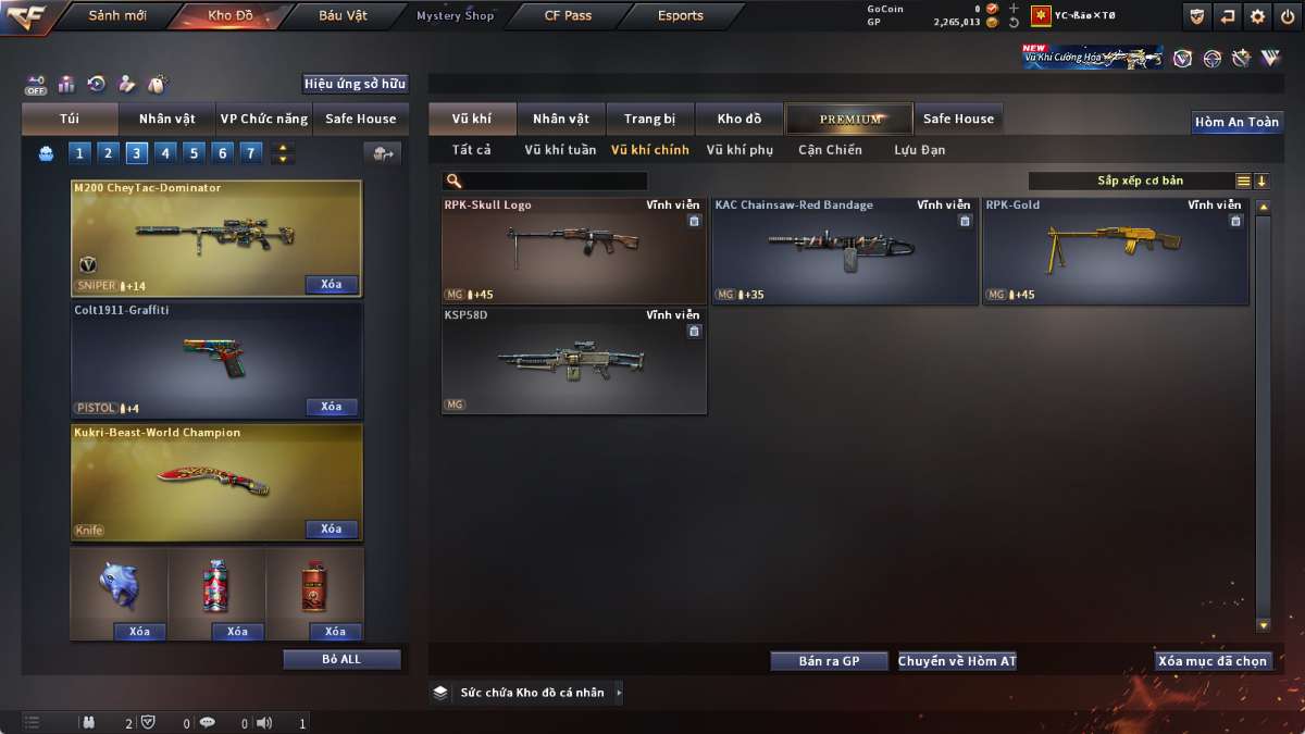 shop acc cf uy tin gia re